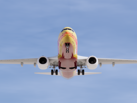 DHL Boeing 737-800 Modelo 3D