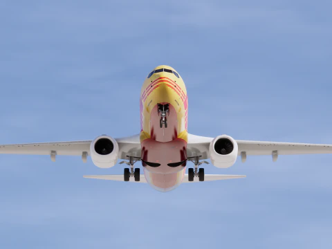 DHL Boeing 737-800 3D Model