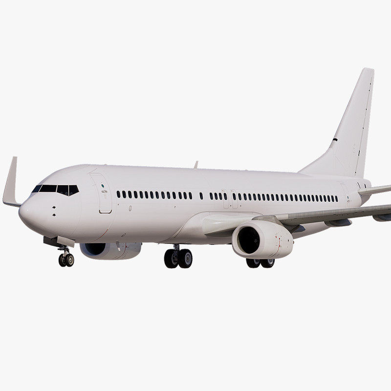 Шаблон Боинга 737-800 3D Модель .c4d .max .obj .3ds .fbx .stl .blend 