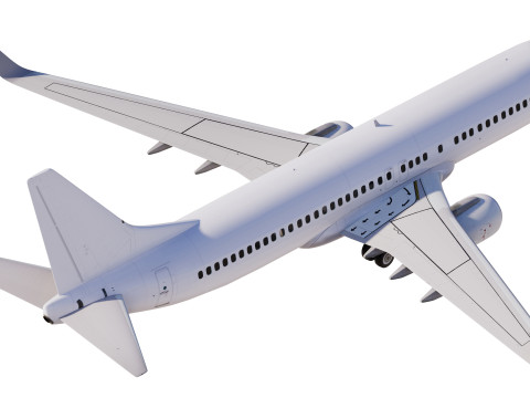 Шаблон Боинга 737-800 3D Модель