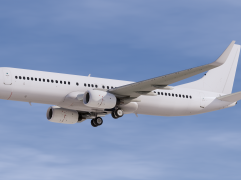 Шаблон Боинга 737-800 3D Модель