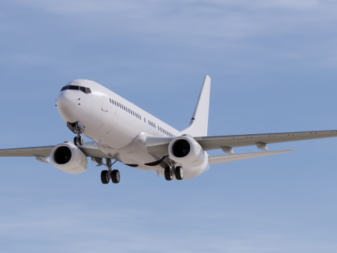 Шаблон Боинга 737-800 3D Модель