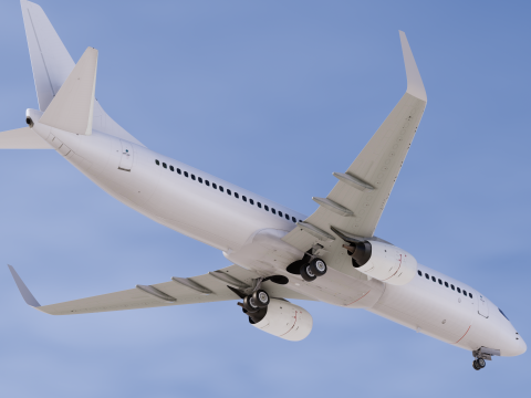 Шаблон Боинга 737-800 3D Модель