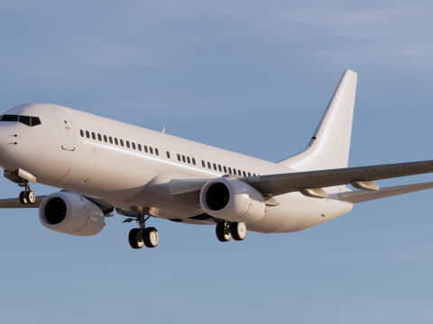 Шаблон Боинга 737-800 3D Модель