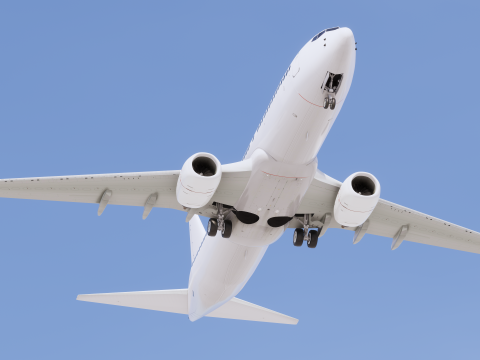 Шаблон Боинга 737-800 3D Модель