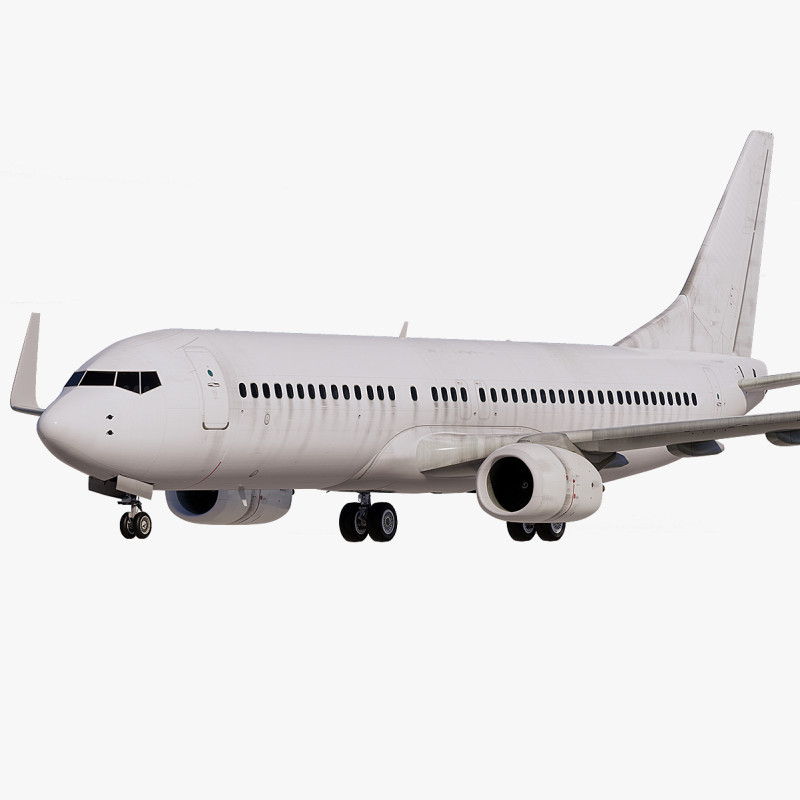 Шаблон Boeing 737-800 брудний 3D Модель .c4d .max .obj .3ds .fbx .stl .blend 