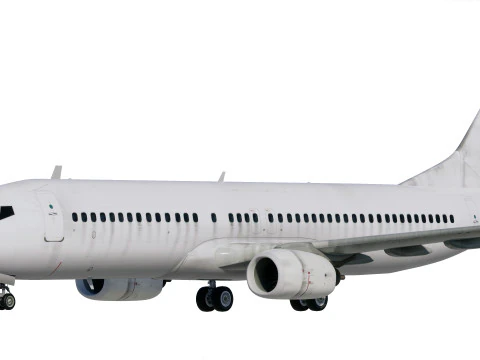 Boeing 737-800 Template Dirty 3D Model