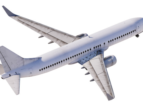 Шаблон Boeing 737-800 брудний 3D Модель