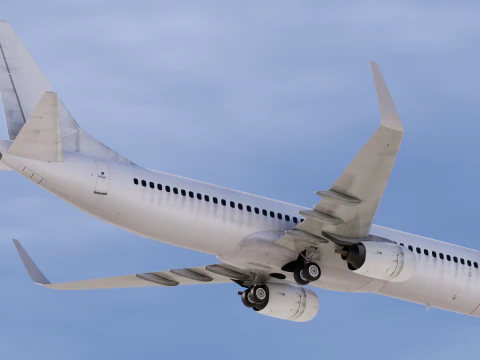 Boeing 737-800 Template Dirty 3D Model