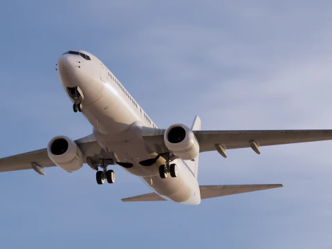 Boeing 737-800 Template Dirty 3D Model