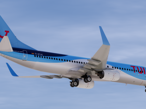 Tui Fly Boeing 737-800 Modelo 3D