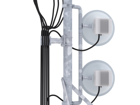 Вишка мобільного телефону на даху 1 3D Модель