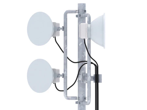 Rooftop Cell Phone Tower 2 3D Model