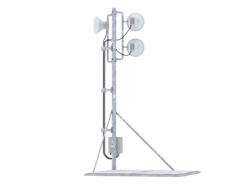 Rooftop Cell Phone Tower 2 3D Model