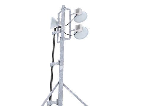 Rooftop Cell Phone Tower 2 3D Model