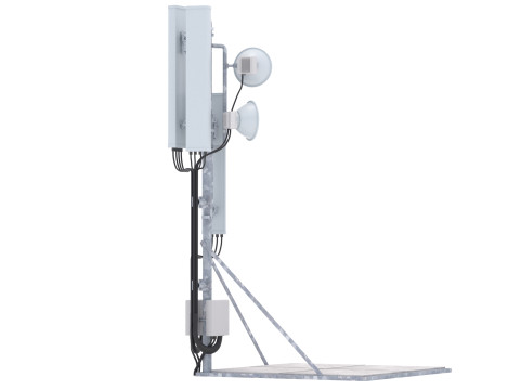 Вишка мобільного телефону на даху 3 3D Модель