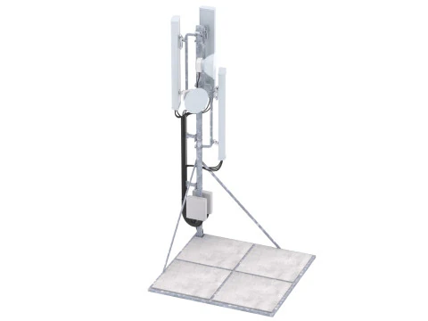 Rooftop Cell Phone Tower 3 3D Model