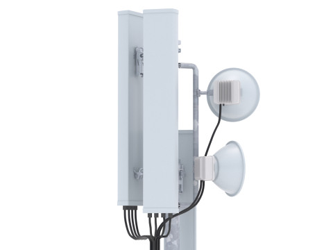 Вишка мобільного телефону на даху 3 3D Модель