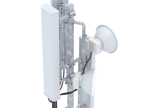 Вишка мобільного телефону на даху 3 3D Модель