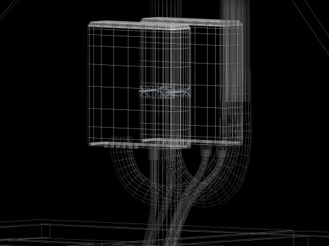 Вишка мобільного телефону на даху 3 3D Модель