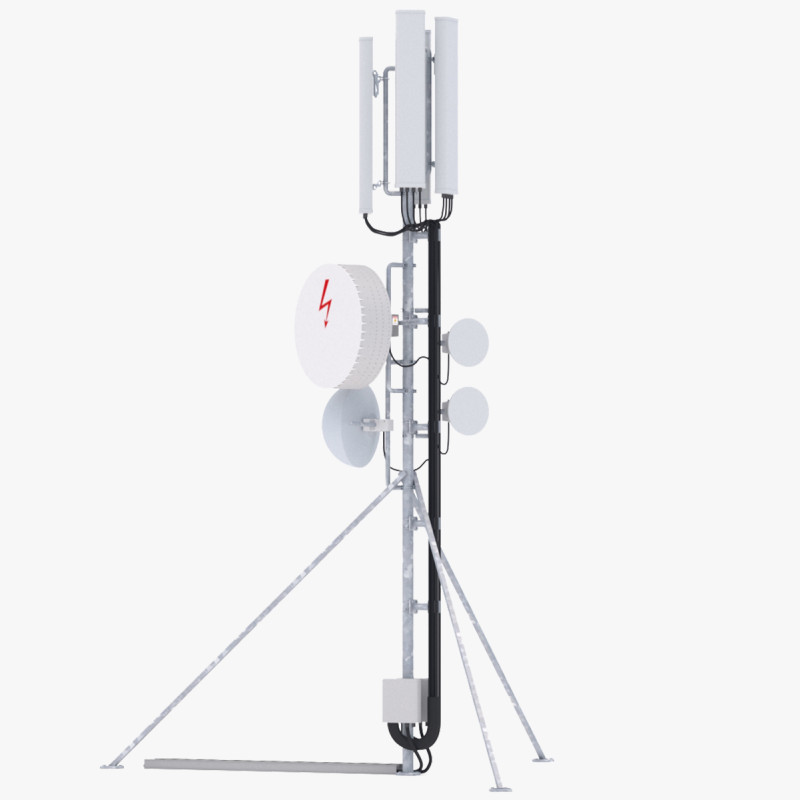 Вишка мобільного телефону на даху 4 3D Модель .c4d .max .obj .3ds .fbx .stl .blend