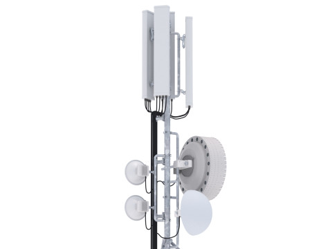 Вишка мобільного телефону на даху 4 3D Модель