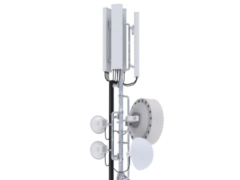 Rooftop Cell Phone Tower 4 3D Model