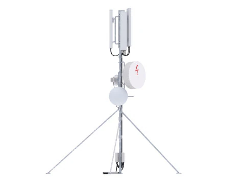 Rooftop Cell Phone Tower 4 3D Model