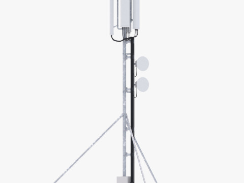 屋上携帯電話塔5 3Dモデル