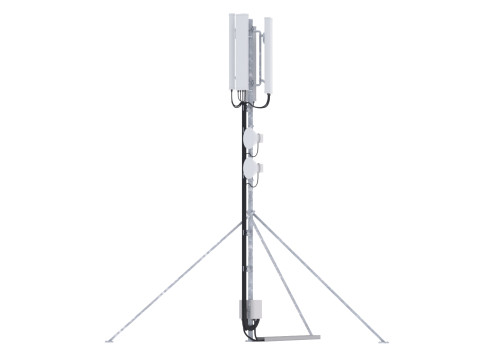 Вышка сотовой связи №5 на крыше 3D Модель