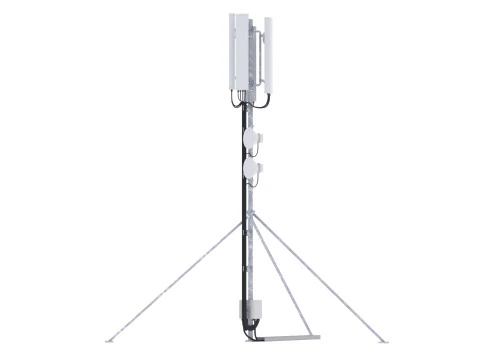 Rooftop Cell Phone Tower 5 3D Model