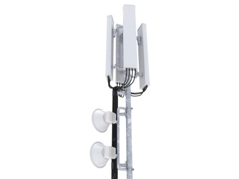 Rooftop Cell Phone Tower 5 3D Model