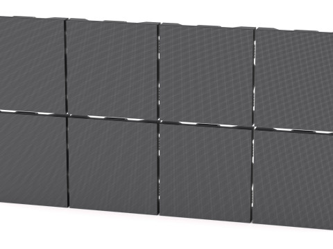 Monitor de panel de visualización de pantalla LED Modelo 3D