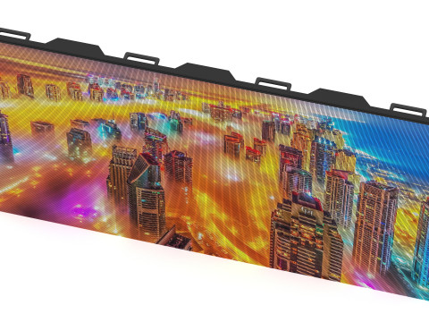 Monitor de panel de visualización de pantalla LED Modelo 3D