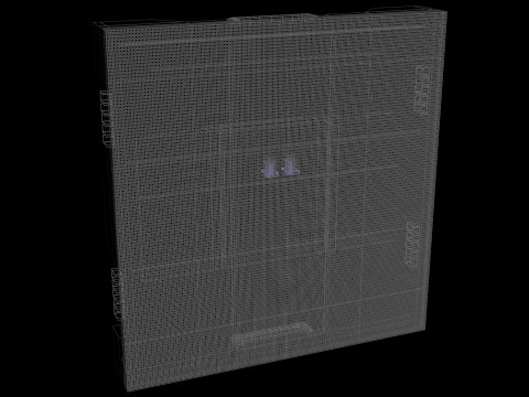 Monitor de panel de visualización de pantalla LED Modelo 3D
