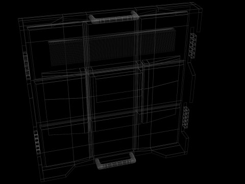 Monitor de panel de visualización de pantalla LED Modelo 3D