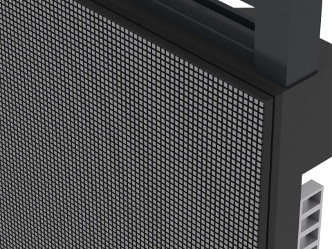 シャックルフライバー付きLedスクリーンディスプレイパネルモニター 3Dモデル