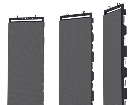 シャックルフライバー付きLedスクリーンディスプレイパネルモニター 3Dモデル