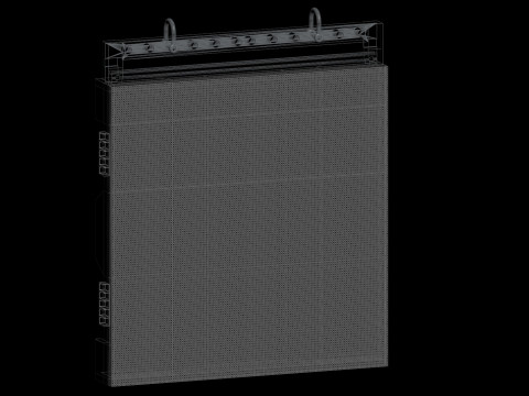 シャックルフライバー付きLedスクリーンディスプレイパネルモニター 3Dモデル