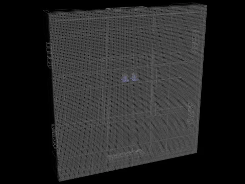 Led Screen Display Panel Monitor with Shackle Fly Bar 3D Model