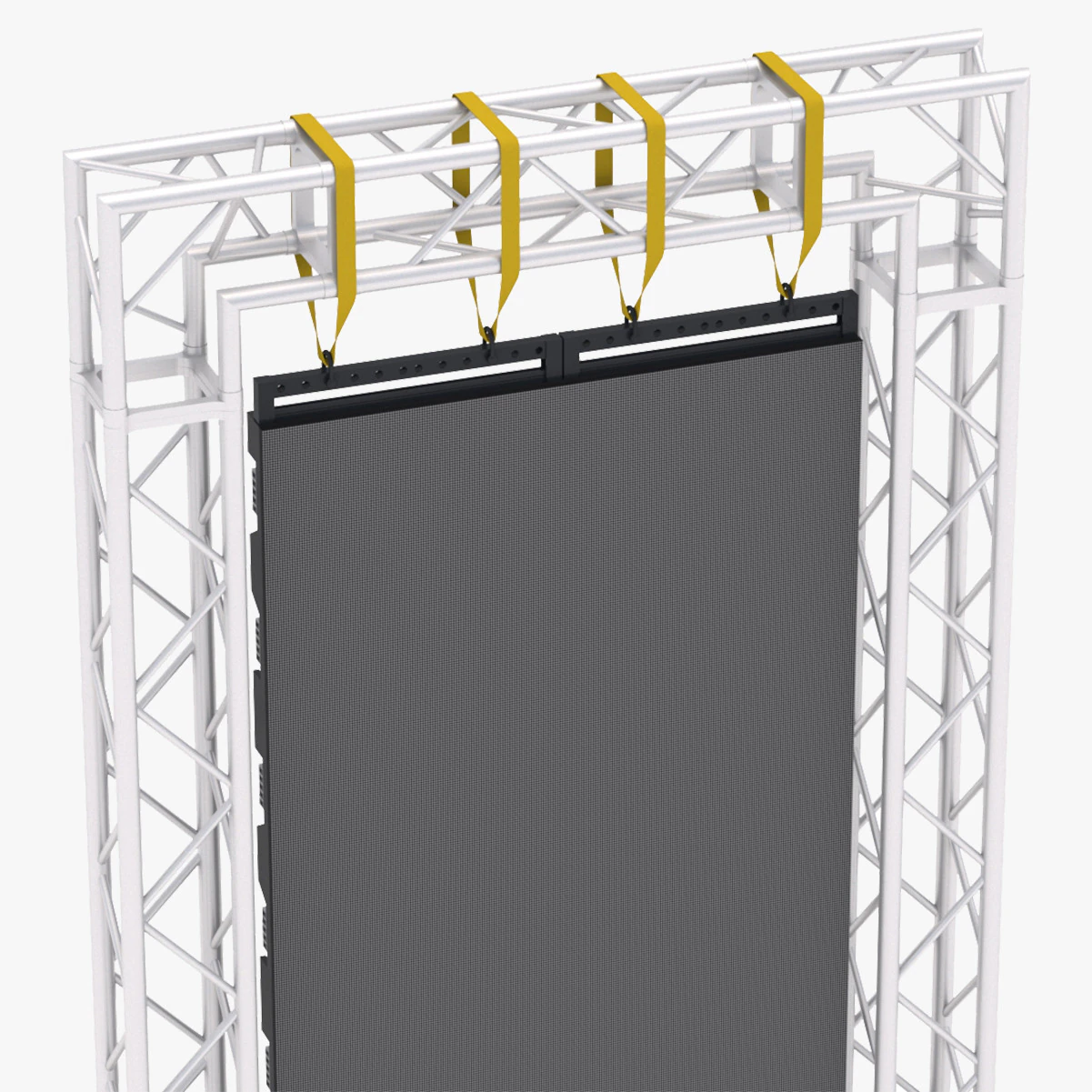 Led Screen Display Panel Monitor and Truss 3D Model .c4d .max .obj .3ds .fbx .stl .blend 