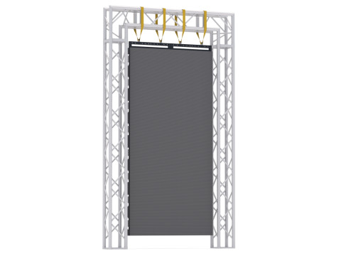 Monitor y braguero del panel de visualización de pantalla LED Modelo 3D