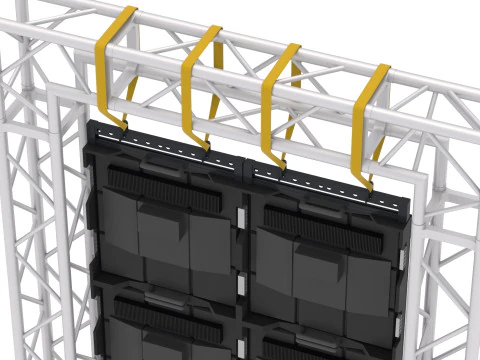 Led Screen Display Panel Monitor and Truss 3D Model