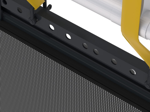 Monitor y braguero del panel de visualización de pantalla LED Modelo 3D