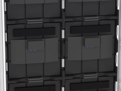 Led Screen Display Panel Monitor and Truss 3D Model