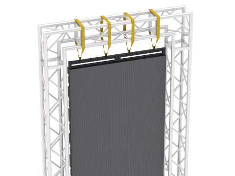 Led Screen Display Panel Monitor and Truss 3D Model