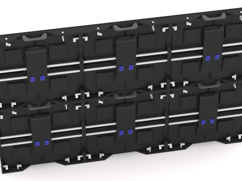 Painel de palco de exibição de tela LED P2 Modelo 3D