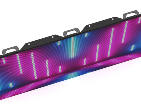 Painel de palco de exibição de tela LED P2 Modelo 3D