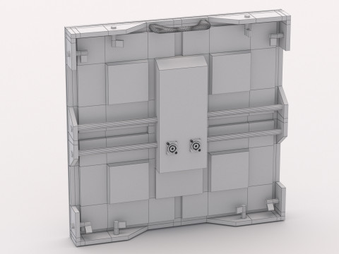 Painel de palco de exibição de tela LED P2 Modelo 3D