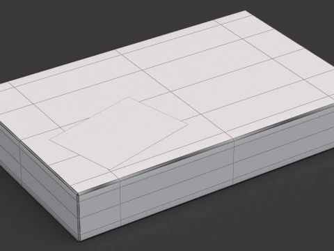 Caixa de embalagem de papel&atilde;o Fedex Modelo 3D